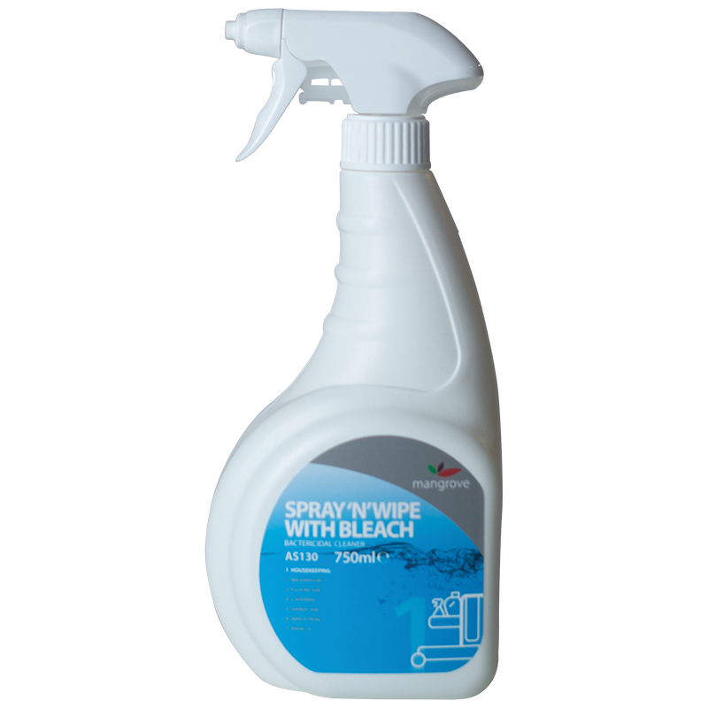 Spray 'n' Wipe With Bleach Trigger 750ml