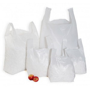 Vest Carrier Bags White