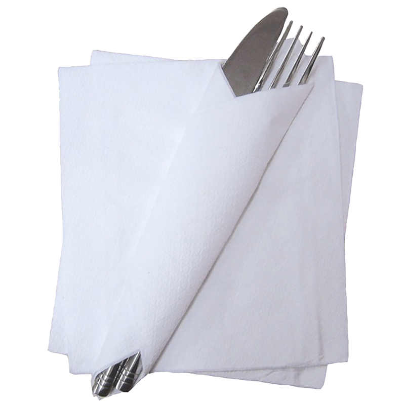 Cocktail Napkin White 25x25cm 2ply