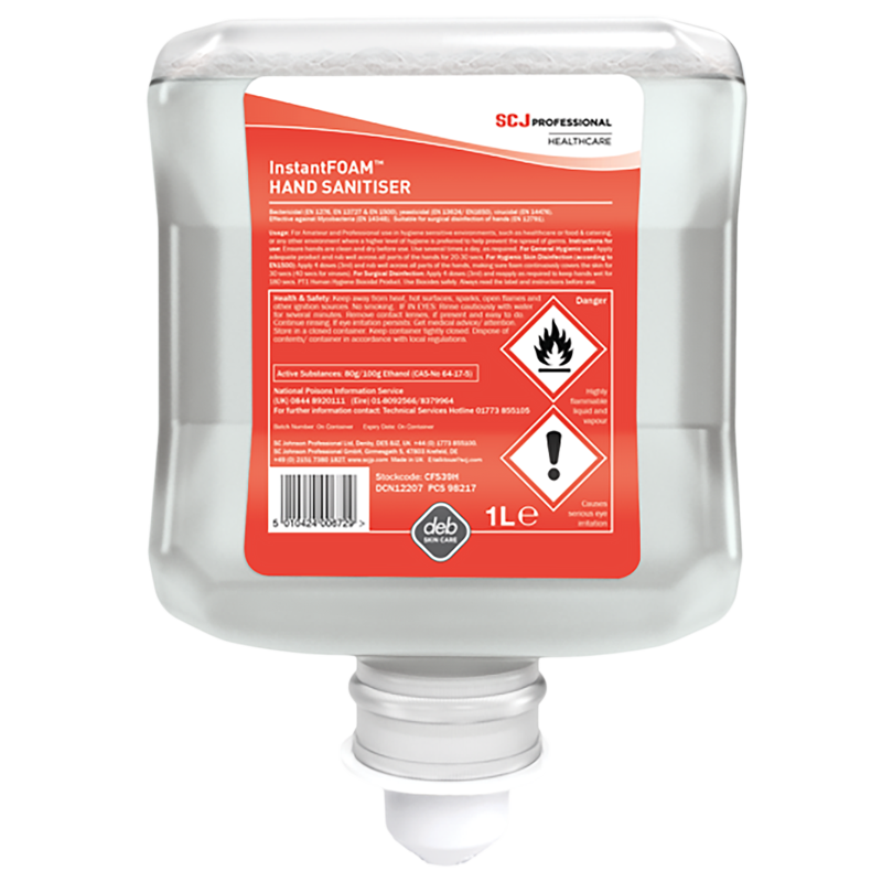 Deb Cutan Foam Hand Sanitiser 1L
