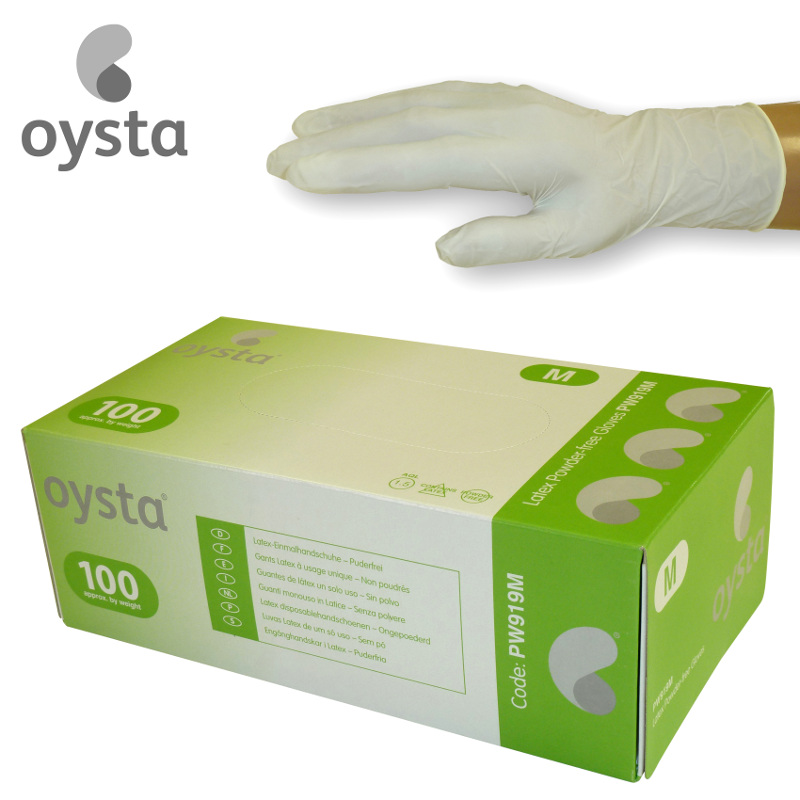 Latex Gloves Powder Free Large