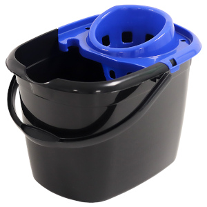 12L Rectangular Mop Strainer Bucket Blue
