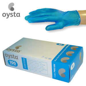 Blue Vinyl Powder Free Gloves Extra-Large